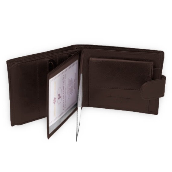 Carteira de Homem Doggy Horizontal com Porta Moedas RFID LUXLINE Castanho | Ref. 86.A116C Carteira de Homem Doggy Horizontal com Porta Moedas RFID LUXLINE Castanho | Ref. 86.A116C