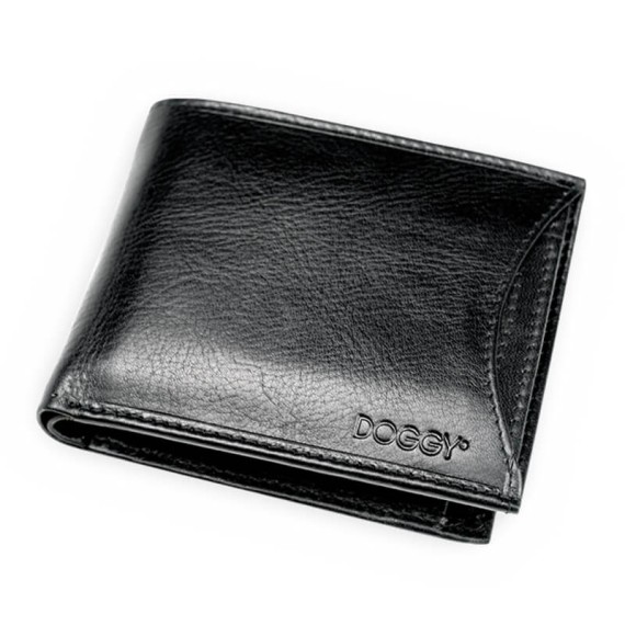 Carteira de Homem Doggy Horizontal com Porta Moedas RFID LUXLINE Preto | Ref. 86.A165P