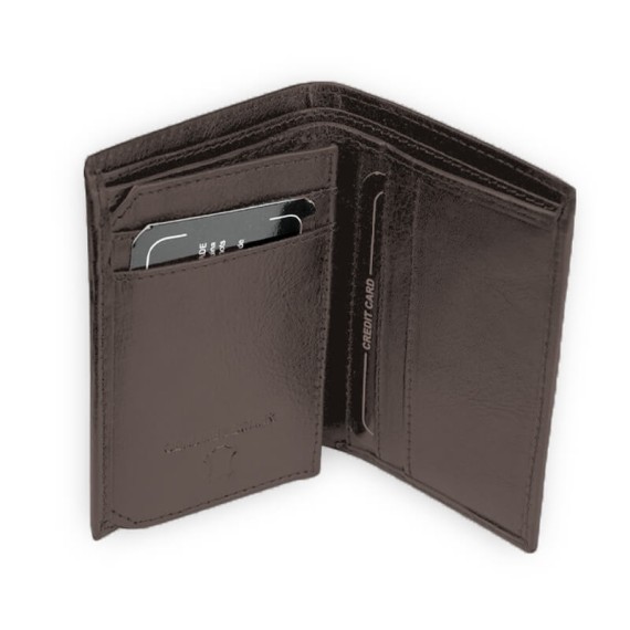 Carteira de Homem Doggy Vertical RFID LUXLINE Castanho | Ref. 86.A150C