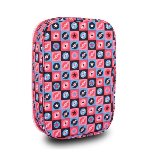 Estojo Escolar Kipling 100 PENS Disc Tile | Ref. 187.K0940551L Estojo Escolar Kipling 100 PENS Disc Tile | Ref. 187.K0940551L