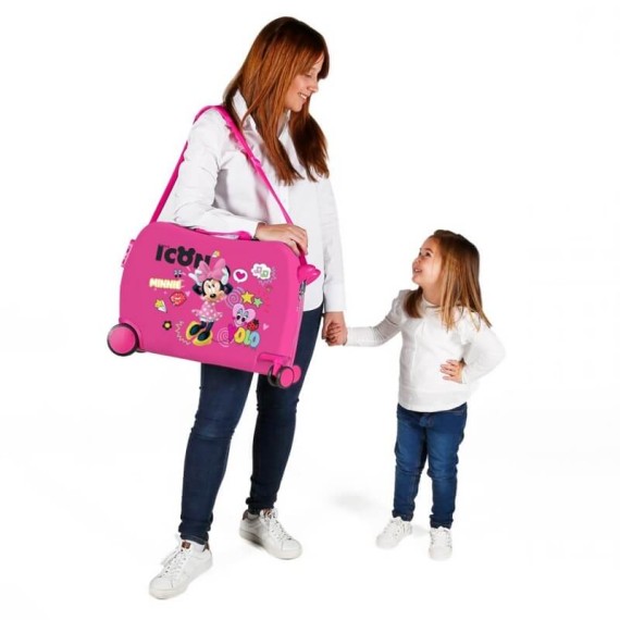 Mala Viagem Infantil 4 Rodas MINNIE Icon Rosa | Ref. 186.2569861 Mala Viagem Infantil 4 Rodas MINNIE Icon Rosa | Ref. 186.2569861