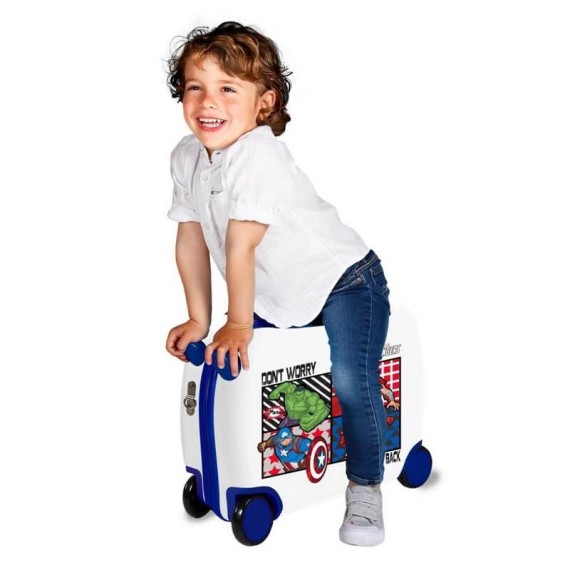 Mala de Viagem Infantil com 4 Rodas Spinner Avengers MARVEL | Ref. 186.2479961