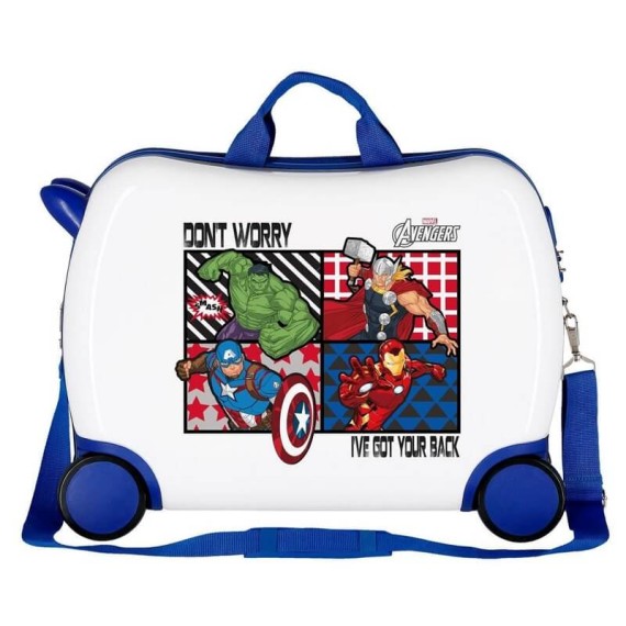 Mala de Viagem Infantil com 4 Rodas Spinner Avengers MARVEL | Ref. 186.2479961