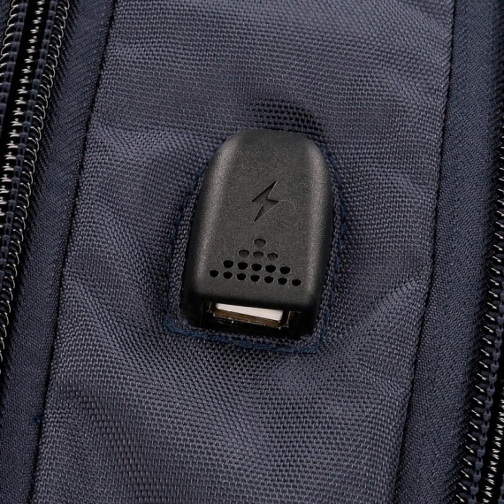 Mochila Pepe Jeans para Portátil com USB LAMBERT Azul Escuro | Ref. 186.7812761