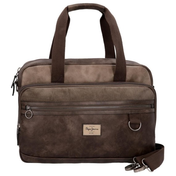 Pasta Pepe Jeans para Portátil 15.6” MILLER Castanho | Ref. 186.7796562