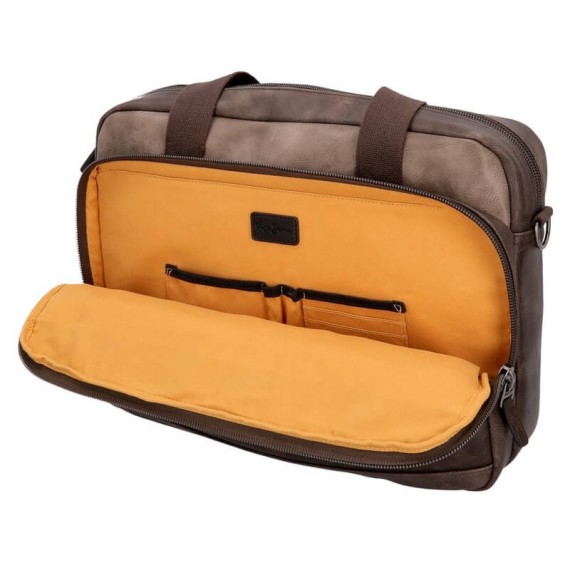 Pasta Pepe Jeans para Portátil 15.6” MILLER Castanho | Ref. 186.7796562
