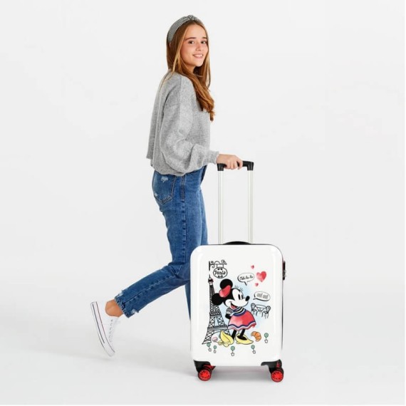 Mala/Trolley de Cabine 55cm 4 Rodas Spinner Minnie Vermelho | Ref. 186.3151929A
