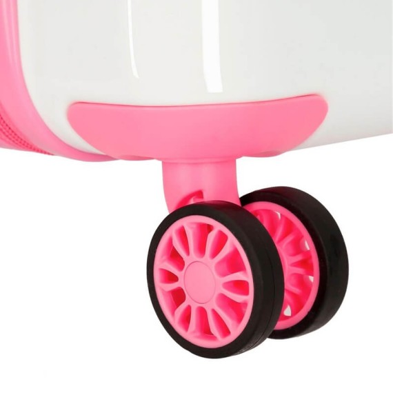 Mala/Trolley Médio 70cm 4 Rodas Spinner Expansível Pepe Jeans Rosa | Ref. 186.7199763B