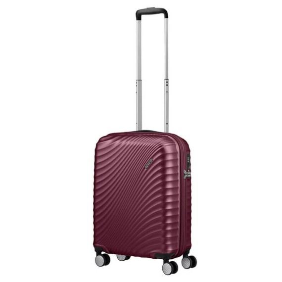 American Tourister Mala/Trolley de Cabine 55cm 4 Rodas Spinner JETGLAM Bordô Metálico | Ref. 9271G00191