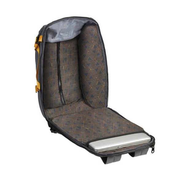 American Tourister Mochila para Portátil 14.1'' TAKE2CABIN Cinzento/Amarelo | Ref. 9291G00268 American Tourister Mochila para Portátil 14.1'' TAKE2CABIN Cinzento/Amarelo | Ref. 9291G00268