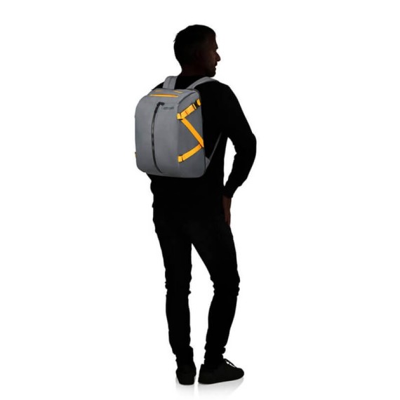 American Tourister Mochila para Portátil 14.1'' TAKE2CABIN Cinzento/Amarelo | Ref. 9291G00268 American Tourister Mochila para Portátil 14.1'' TAKE2CABIN Cinzento/Amarelo | Ref. 9291G00268