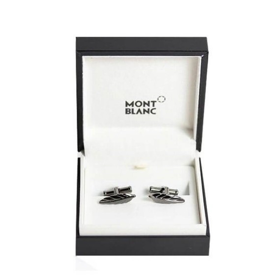 Botões de Punho Montblanc D. Defoe Edition Cinza | Ref. 238.111321