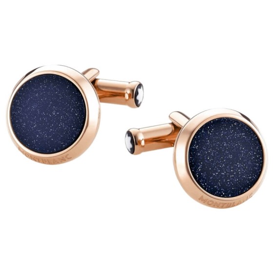Botões de Punho Montblanc Meisterstück Azul/Dourado | Ref. 238.112908