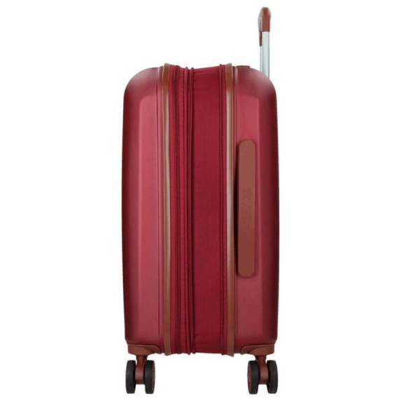 El Potro Mala/Trolley de Viagem Médio 70cm 4 Rodas Spinner Expansível OCURI Bordô | Ref. 186.5738964B