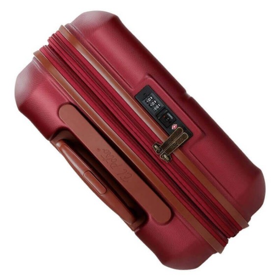 El Potro Mala/Trolley de Viagem Médio 70cm 4 Rodas Spinner Expansível OCURI Bordô | Ref. 186.5738964B