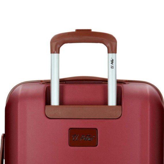 El Potro Mala/Trolley de Viagem Médio 70cm 4 Rodas Spinner Expansível OCURI Bordô | Ref. 186.5738964B