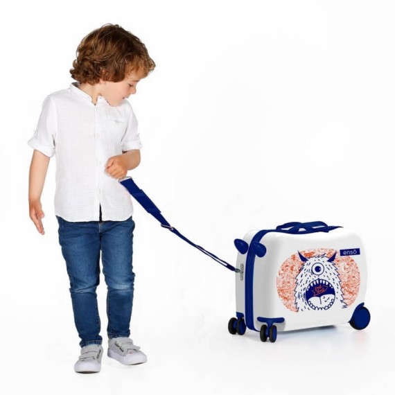 Mala Viagem Infantil ABS 4 Rodas Enso JUST STAR Azul | Ref. 186.9289862