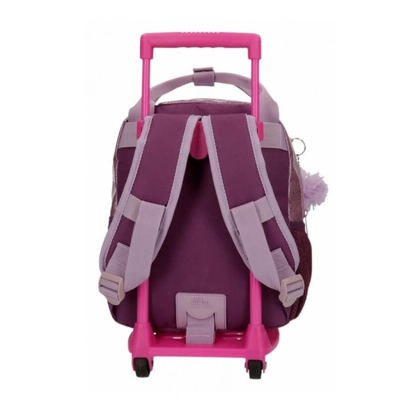 Mochila Pré-Escolar 28 cm com Carro Frozen DESTINY AWAITS Violeta | Ref. 186.25521N1