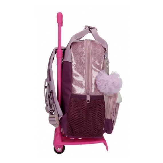 Mochila Pré-Escolar 28 cm com Carro Frozen DESTINY AWAITS Violeta | Ref. 186.25521N1