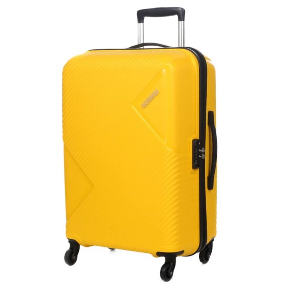 American Tourister Conjunto 3 Trolleys de Viagem Spinner S+M+L AT ZAKK Amarelo | Ref. 9269G90806