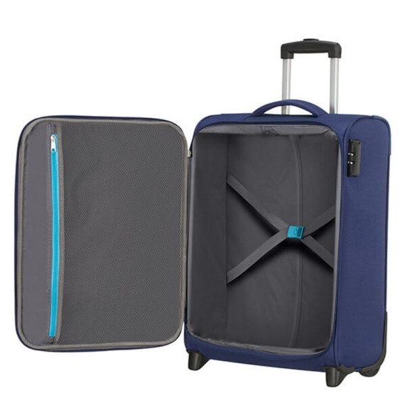 American Tourister Mala de Cabine / Trolley 55cm 2 Rodas HEAT WAVE Azul | Ref. 9295G00141