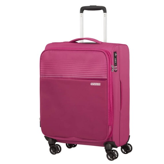 American Tourister Mala/Trolley de Cabine 55cm 4 Rodas Spinner Expansível LITE RAY Magenta | Ref. 9294G00391