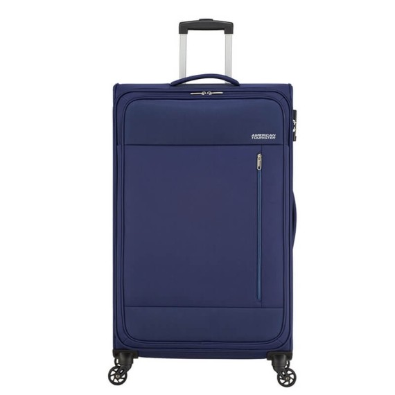 American Tourister Mala de Viagem / Trolley Gigante 80cm 4 Rodas HEAT WAVE Azul | Ref. 9295G00441