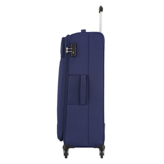 American Tourister Mala de Viagem / Trolley Gigante 80cm 4 Rodas HEAT WAVE Azul | Ref. 9295G00441