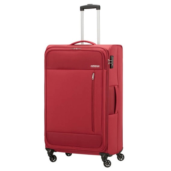 American Tourister Mala/Trolley de Viagem Grande 80cm 4 Rodas Spinner HEAT WAVE Vermelho | Ref. 9295G00400