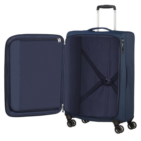 American Tourister Mala/Trolley Médio 69cm 4 Rodas Spinner LITE RAY Azul Escuro | Ref. 9294G00441