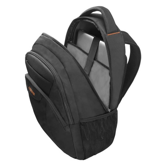 American Tourister Mochila para Portátil 13.3''-14.1'' AT WORK Preto/Laranja | Ref. 9233G00139