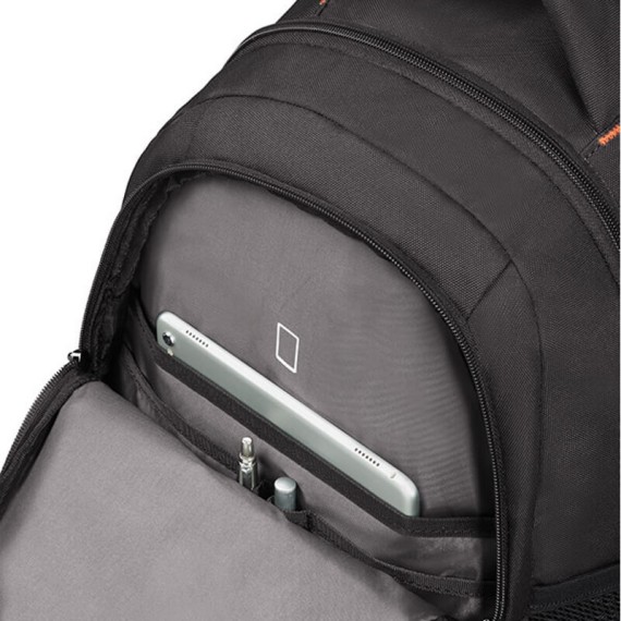 American Tourister Mochila para Portátil 15.6'' AT WORK Preto/Laranja | Ref. 9233G00239