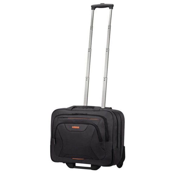 American Tourister Pasta com Rodas para Portátil 15.6'' AT WORK Preto/Laranja | Ref. 9233G00639