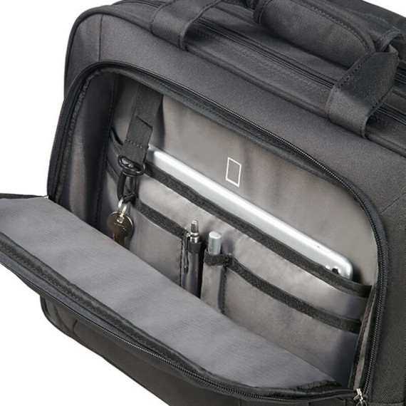 American Tourister Pasta com Rodas para Portátil 15.6'' AT WORK Preto/Laranja | Ref. 9233G00639