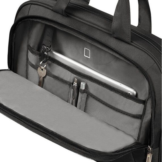 American Tourister Pasta para Portátil 15.6'' AT WORK Preto/Laranja | Ref. 9233G00539