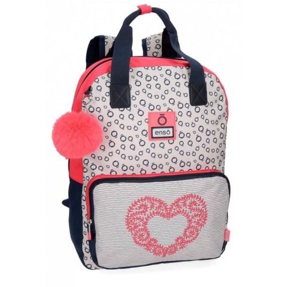 Enso Mochila Escolar 40cm Adaptável HEART Multicolor | Ref. 186.90223B1