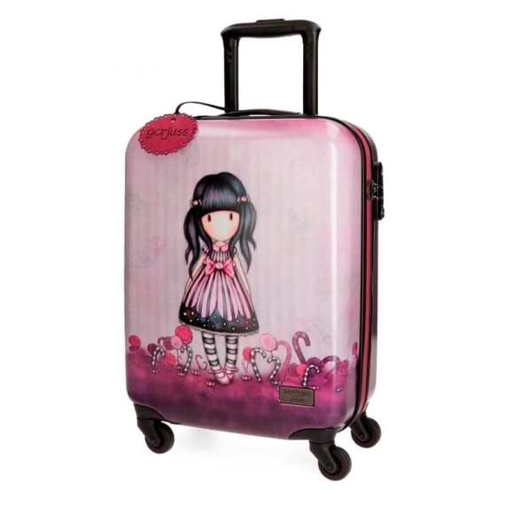 Gorjuss Mala/Trolley de Cabine 55cm 4 Rodas Spinner THE LITTLE FRIEND Lilás | Ref. 186.3231661A