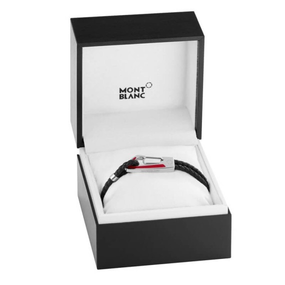 Pulseira de Homem Montblanc Preto/Vermelho | Ref. 238.11855563