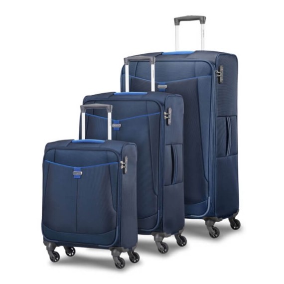 Samsonite Conjunto 3 Trolleys de Viagem Spinner S+M+L  ADAIR Azul | Ref. 92CR190801