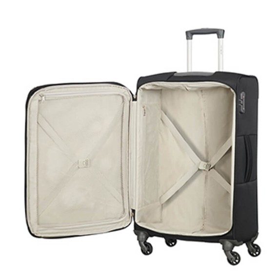 Samsonite Conjunto 3 Trolleys de Viagem Spinner S+M+L ADAIR Preto | Ref. 92CR190809