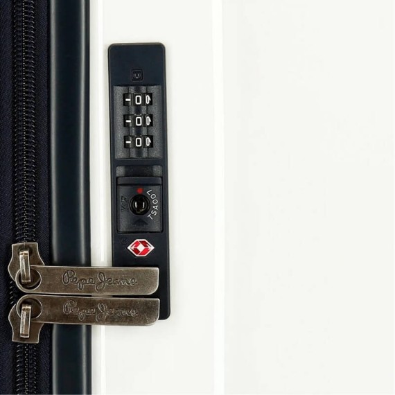 Pepe Jeans Mala/Trolley de Viagem Médio 70cm 4 Rodas Spinner Expansível PRIDE | Ref. 186.7189721B