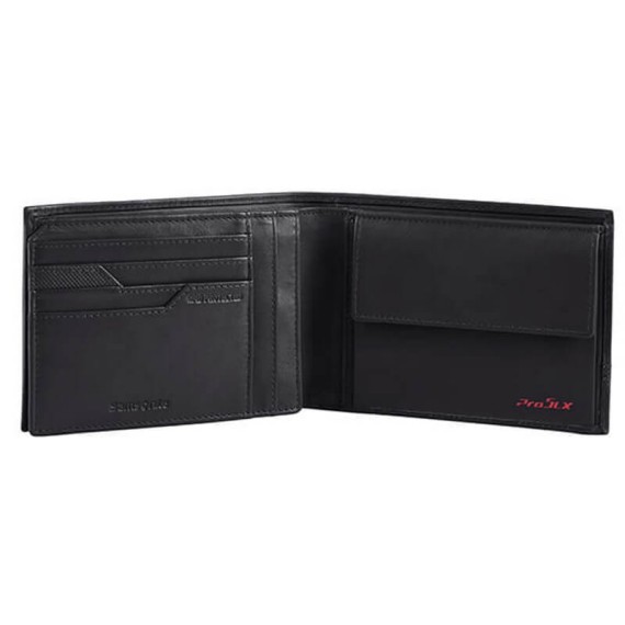 Samsonite Carteira Horizontal com Porta-Moedas PRO-DLX 5 SLG Preto | Ref. 92CR400709 Samsonite Carteira Horizontal com Porta-Moedas PRO-DLX 5 SLG Preto | Ref. 92CR400709