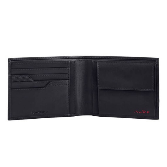 Samsonite Carteira Horizontal com Porta-Moedas PRO-DLX 5 SLG Preto | Ref. 92CR401509 Samsonite Carteira Horizontal com Porta-Moedas PRO-DLX 5 SLG Preto | Ref. 92CR401509