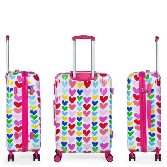 Agatha Ruiz de La Prada Mala/Trolley de Viagem Médio 67cm 4 Rodas Spinner Fuchsia | Ref. 237.13060001B Agatha Ruiz de La Prada Mala/Trolley de Viagem Médio 67cm 4 Rodas Spinner Fuchsia | Ref. 237.13060001B