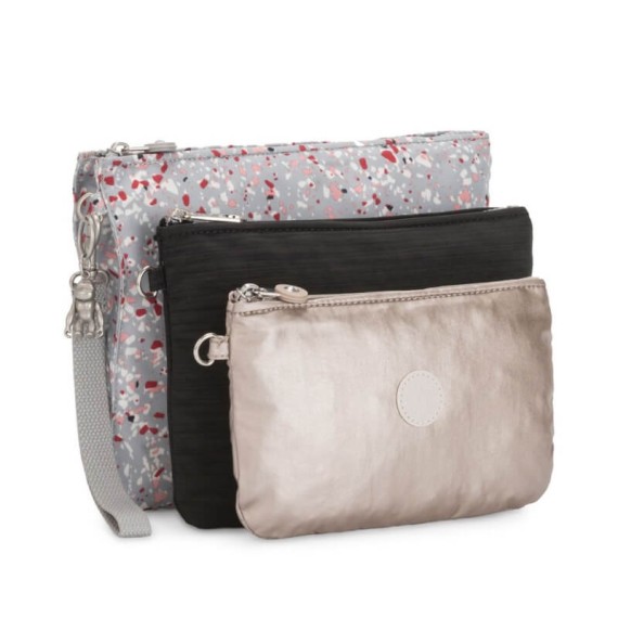 Conjunto de 3 Bolsas Kipling IAKA L WRISTLET Speckled | Ref. 187.KI365648X