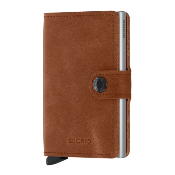 Secrid MINIWALLET Vintage Cognac-Silver | Ref. 297.MV-CS