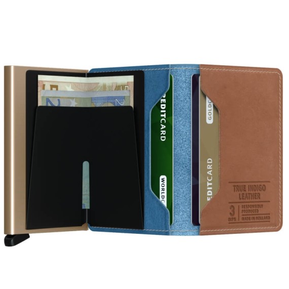 Secrid SLIMWALLET Indigo 3 Sand | Ref. 297.SIN3S