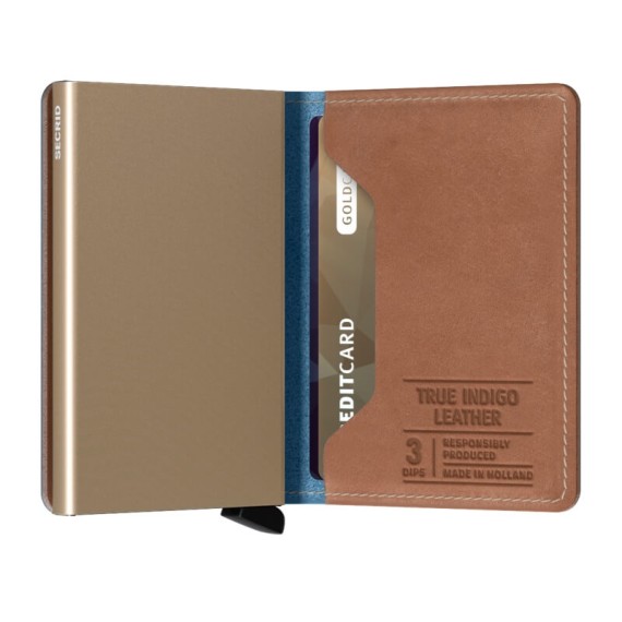 Secrid SLIMWALLET Indigo 3 Sand | Ref. 297.SIN3S