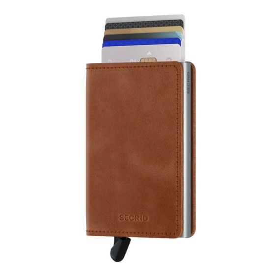 Secrid SLIMWALLET Vintage Cognac-Silver | Ref. 297.SV-CS Secrid SLIMWALLET Vintage Cognac-Silver | Ref. 297.SV-CS