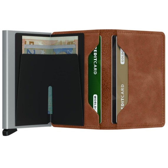 Secrid SLIMWALLET Vintage Cognac-Silver | Ref. 297.SV-CS Secrid SLIMWALLET Vintage Cognac-Silver | Ref. 297.SV-CS